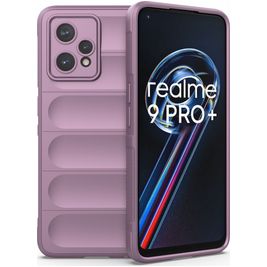 Mobigear Bumpy Coque Realme 9 Pro Plus Coque arrière en TPU Souple - Violet