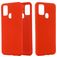 Mobigear Rubber Touch Samsung Galaxy M51 Silicone Coque arrière - Rouge