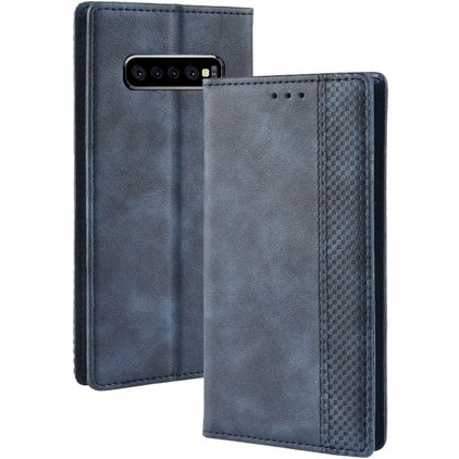 Mobigear Sensation Housse Samsung Galaxy S10 Plus Etui Porte-Monnaie - Bleu