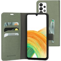 Mobiparts Classic Wallet Samsung Galaxy A33 Étui Portefeuille - Stone Green