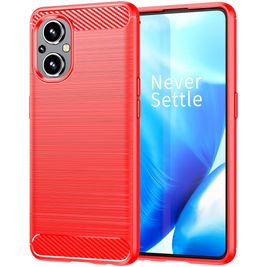 Mobigear Brushed Slim Coque OPPO Reno 8 Lite Coque arrière en TPU Souple - Rouge Mobigear Brushed Slim Coque OPPO Reno 8 Lite Coque arrière en TPU Souple - Rouge