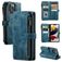 Caseme C30 Housse iPhone 13 Pro Max Etui Porte-Monnaie - Bleu