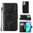 Mobigear Butterfly Housse Realme 9 5G Etui Porte-Monnaie - Noir