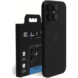 Elite iPhone 17 Verre trempé Protection objectif caméra - Compatible coque - Noir