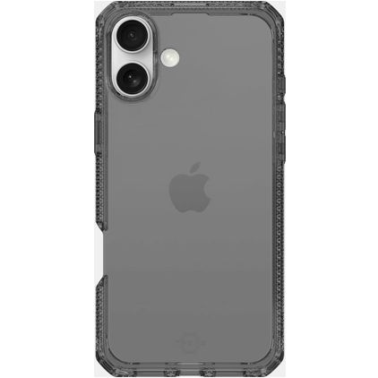 ITSKINS Level 2 SpectrumClear R Coque iPhone 16 Plus Coque arrière en TPU Souple Anti-Chocs - Smoke