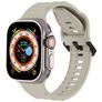 Mobigear Ripple Bracelet Silicone Apple Watch Fermeture boucle ardillon - 49/46/45/44 mm - Lumière stellaire