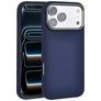 Valenta Silk iPhone 18 Pro Max Silicone MagSafe Coque arrière Antichoc - Bleu foncé