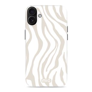 MIO Coque iPhone 16 MagSafe Coque arrière Rigide - Sandy Zebra