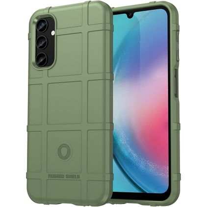 Mobigear Rugged Shield Coque Samsung Galaxy S23 FE Coque arrière en TPU Souple Anti-Chocs - Vert