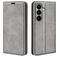 Mobigear Retro Slim Samsung Galaxy S26 Étui Portefeuille - Gris