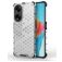 Mobigear Honeycomb Coque OPPO A98 Coque arrière Rigide Anti-Chocs - Blanc
