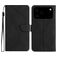 Mobigear Stitch Housse iPhone 17 Pro Etui Porte-Monnaie - Noir
