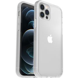 OtterBox React Coque Transparente iPhone 12 Pro Coque arrière Rigide Anti-Chocs - Transparent