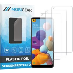 Mobigear Samsung Galaxy A21 Protection d'écran Film - Compatible coque (Lot de 3)