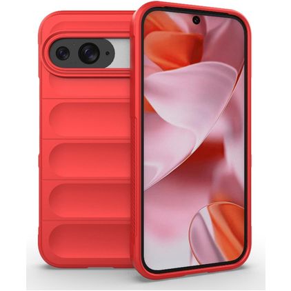 Mobigear Bumpy Google Pixel 9 Pro TPU souple Coque arrière - Rouge