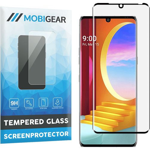 Mobigear Curved LG Velvet Verre trempé Protection d'écran - Compatible coque - Noir