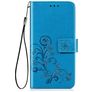 Mobigear Clover Housse Samsung Galaxy A21s Etui Porte-Monnaie - Bleu