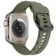 Mobigear Ripple Bracelet Silicone Apple Watch Fermeture boucle ardillon - 49/46/45/44 mm - Vert