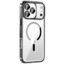 Valenta Trend iPhone 18 Pro MagSafe Plastique rigide Coque arrière - Transparent / Noir
