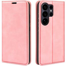 Mobigear Retro Slim Housse Samsung Galaxy S26 Ultra Etui Porte-Monnaie - Rose