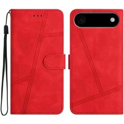 Mobigear Stitch Housse iPhone Air Etui Porte-Monnaie - Rouge