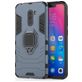 Mobigear Armor Ring Coque Xiaomi Pocophone F1 Coque arrière Rigide Anti-Chocs avec Anneau-Support - Bleu Marin