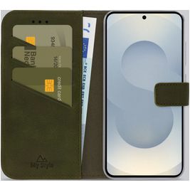 My Style Flex Wallet Housse Samsung Galaxy S25 Edge Etui Porte-Monnaie - Forest Green