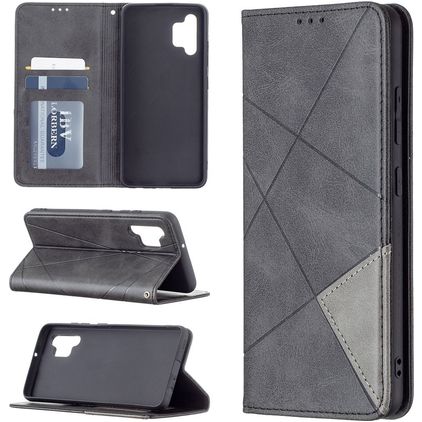Mobigear Rhombus Slim Housse Samsung Galaxy A32 4G Etui - Noir