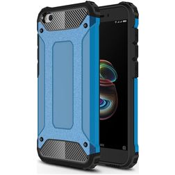 Mobigear Outdoor Coque Xiaomi Redmi Go Coque arrière Rigide Anti-Chocs - Bleu
