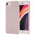 Mobigear Rubber Touch Coque iPhone SE (2022) Coque arrière en Silicone - Rose