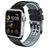 Mobigear Aero Armor Bracelet Silicone Apple Watch Fermeture boucle ardillon - 42/41/40/38 mm - Noir / Gris