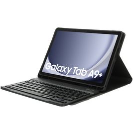 Mobiparts Bluetooth Keyboard Coque Samsung Galaxy Tab A9 Plus (2023) Etui Clavier Bluetooth QWERTY - Noir
