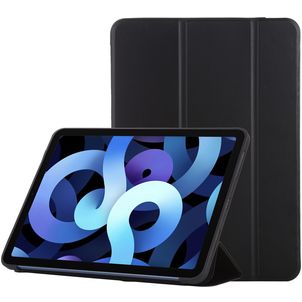 Mobigear Tri-Fold Gel iPad Air 4 (2020) TPU / Similicuir Étui - Noir
