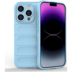 Mobigear Bumpy Coque iPhone 15 Pro Coque arrière en TPU Souple - Bleu