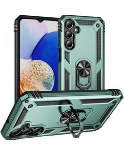 Mobigear Armor ring Coque Samsung Galaxy A16 Coque arrière Rigide Anti-Chocs avec Anneau-Support - Vert