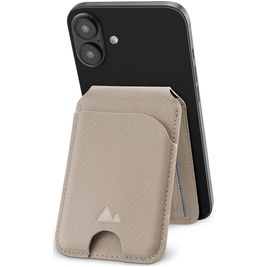 My Style Magnet Card - Porte Cartes en - 5 Cartes - Compatible MagSafe - Warm Grey