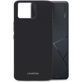 Mobilize Rubber Gelly Coque ASUS Zenfone 11 Ultra Coque arrière en TPU Souple - Matt Black