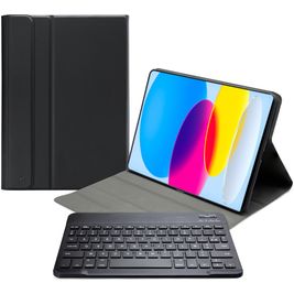 Mobilize Detachable Bluetooth Keyboard Coque iPad 10 (2022) Etui Clavier Bluetooth AZERTY - Noir