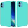 Mobigear Rubber Touch Coque iPhone 11 Coque arrière en Silicone - Turquoise