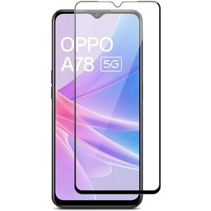 Mobigear Premium OPPO A78 Verre trempé Protection d'écran - Compatible Coque - Noir
