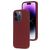 Mobiparts Coque iPhone 14 Pro Coque arrière en Silicone - Plum Red