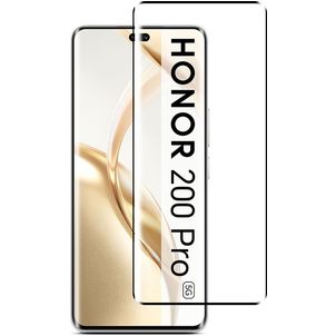 Mobigear Premium HONOR 200 Pro Verre trempé Protection d'écran - Compatible Coque - Noir