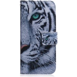 Mobigear Design Housse Huawei P40 Pro Etui Porte-Monnaie - Tigre