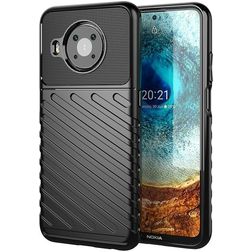 Mobigear Groove Coque Nokia X20 Coque arrière en TPU Souple - Noir