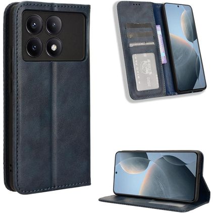 Mobigear Sensation Housse POCO X6 Pro Etui Porte-Monnaie - Bleu