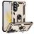 Mobigear Armor ring Samsung Galaxy A57 Plastique rigide Coque arrière Antichoc avec bague de maintien - Or