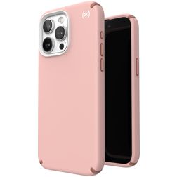 Speck Presidio2 Pro iPhone 15 Pro Max MagSafe Plastique rigide Coque arrière Antichoc - Dahlia Pink