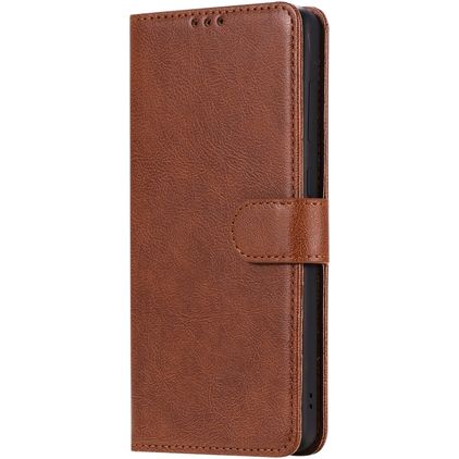 Mobigear Premium Housse Samsung Galaxy A71 Etui Porte-Monnaie - Marron