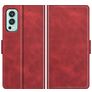 Mobigear Slim Magnet Housse OnePlus Nord 2 Etui Porte-Monnaie - Rouge