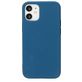 Mobiparts Coque iPhone 12 Coque arrière en Silicone - Blueberry Blue